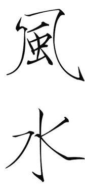 Chinesische Feng-Shui-Zeichen