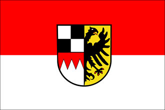 Die Flagge vom Regierungsbezirk Mittelfranken