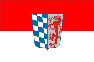 Die Flagge vom Regierungsbezirk Niederbayern