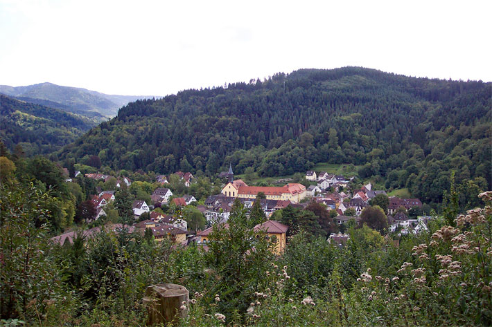 Freiburg-Günsterstal von oben aufgenommen