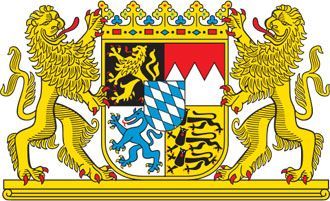 Das Wappen vom Freistaat Bayern