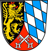Das Wappen vom Regierungsbezirk Oberpfalz