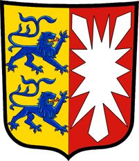 Wappen des deutschen Bundeslandes Schleswig-Holstein
